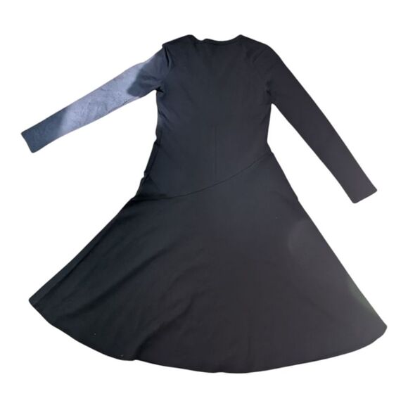 COS Dark Navy Fit And Flare Perfect Long Sleeve Midi Dress S - Picture 10 of 16